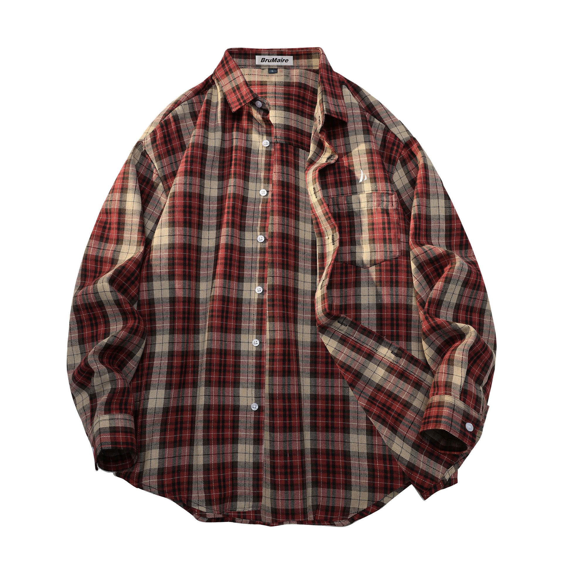 Brumaire Plaid Shirt Red — фото 1