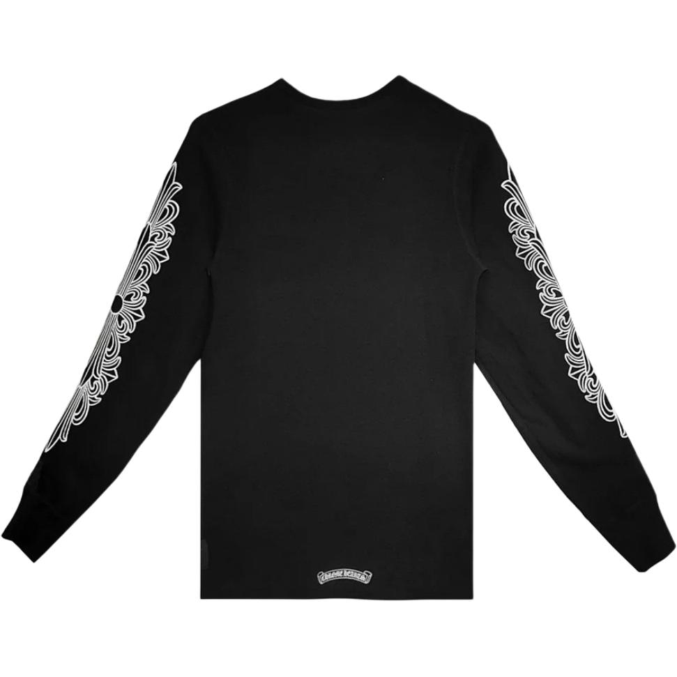 Chrome Hearts SS25 Horseshoe Print Long Sleeve Tee Black — фото 1