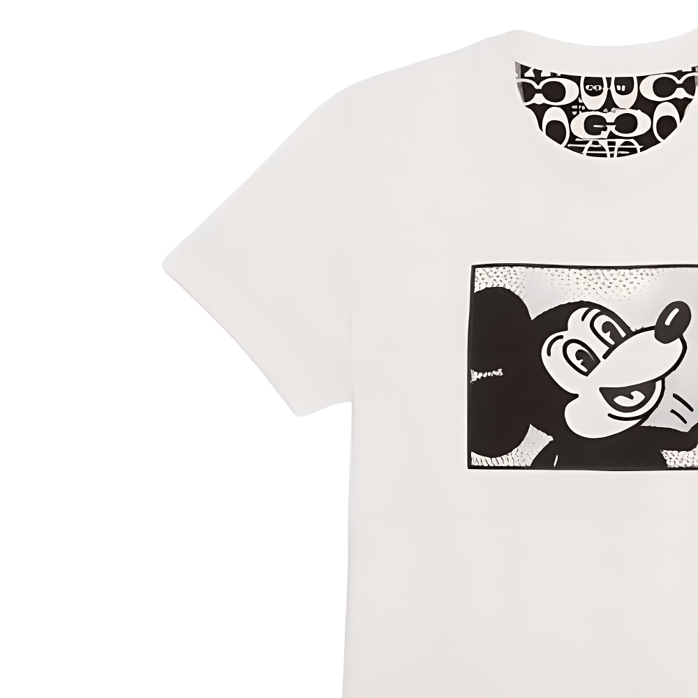 Coach SS22 Mickey Crewneck Tee White — фото 3