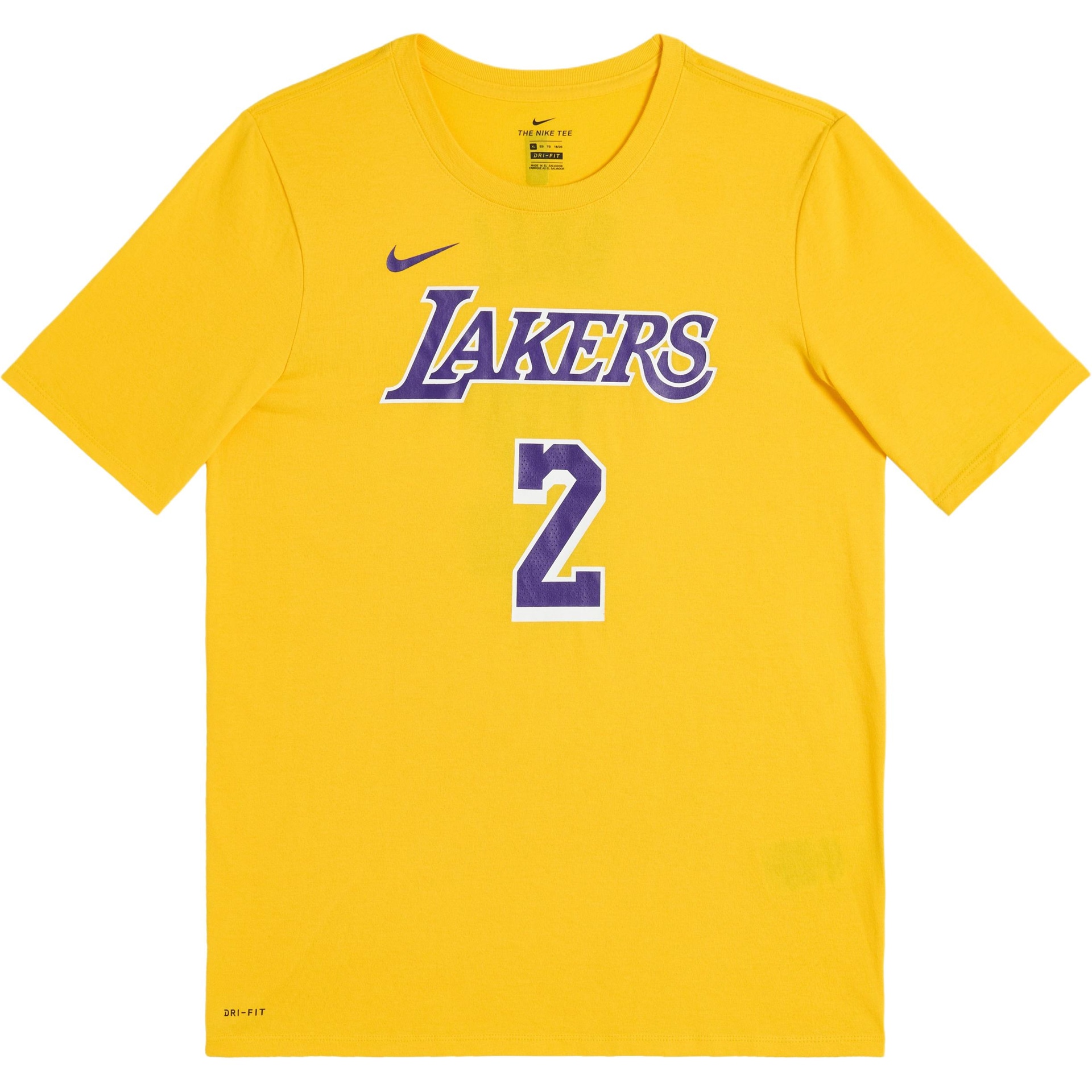 Футболка Nike NBA Lakers Dri-Fit Ball Tee Yellow
