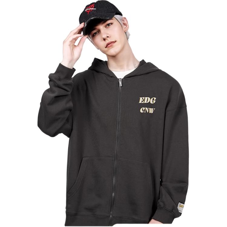 CANOTWAIT_ CANOTWAIT EDG Collaboration Printed Zip Hoodie