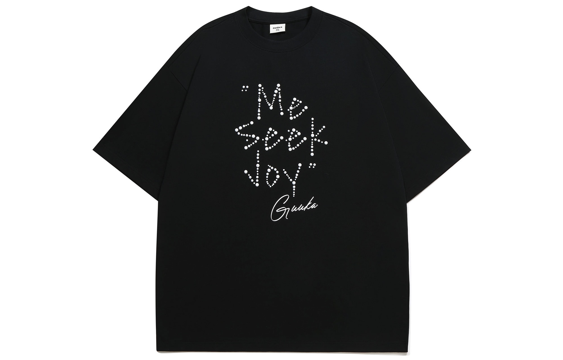 Guuka Creative Pearl Embroidery T-Shirt