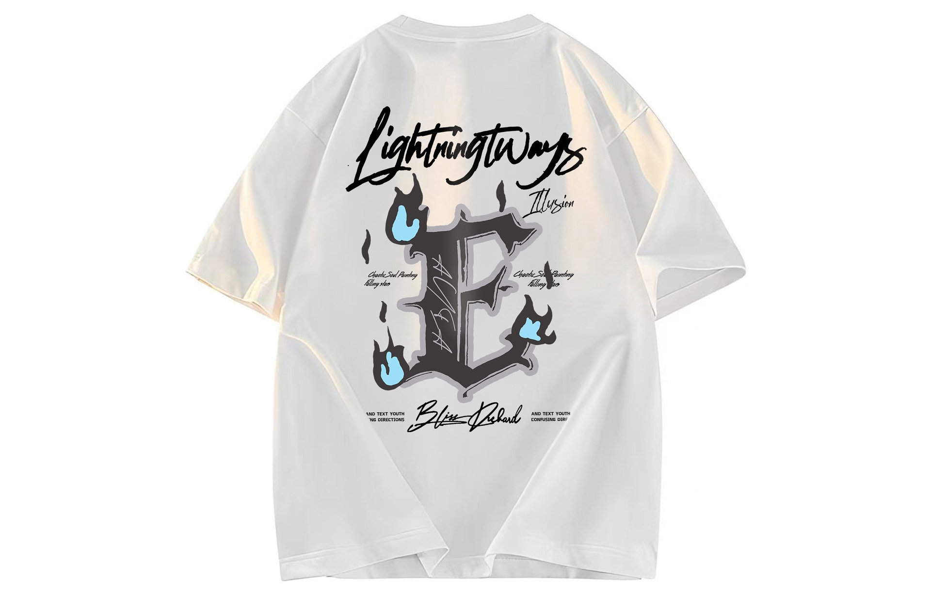 AYEA Vintage Letter Print T-Shirt