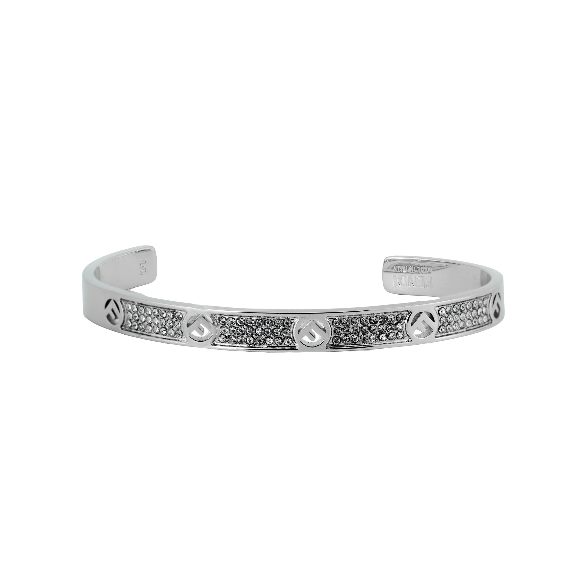 FENDI/芬迪 Fendi F is Fendi Silver Bracelet