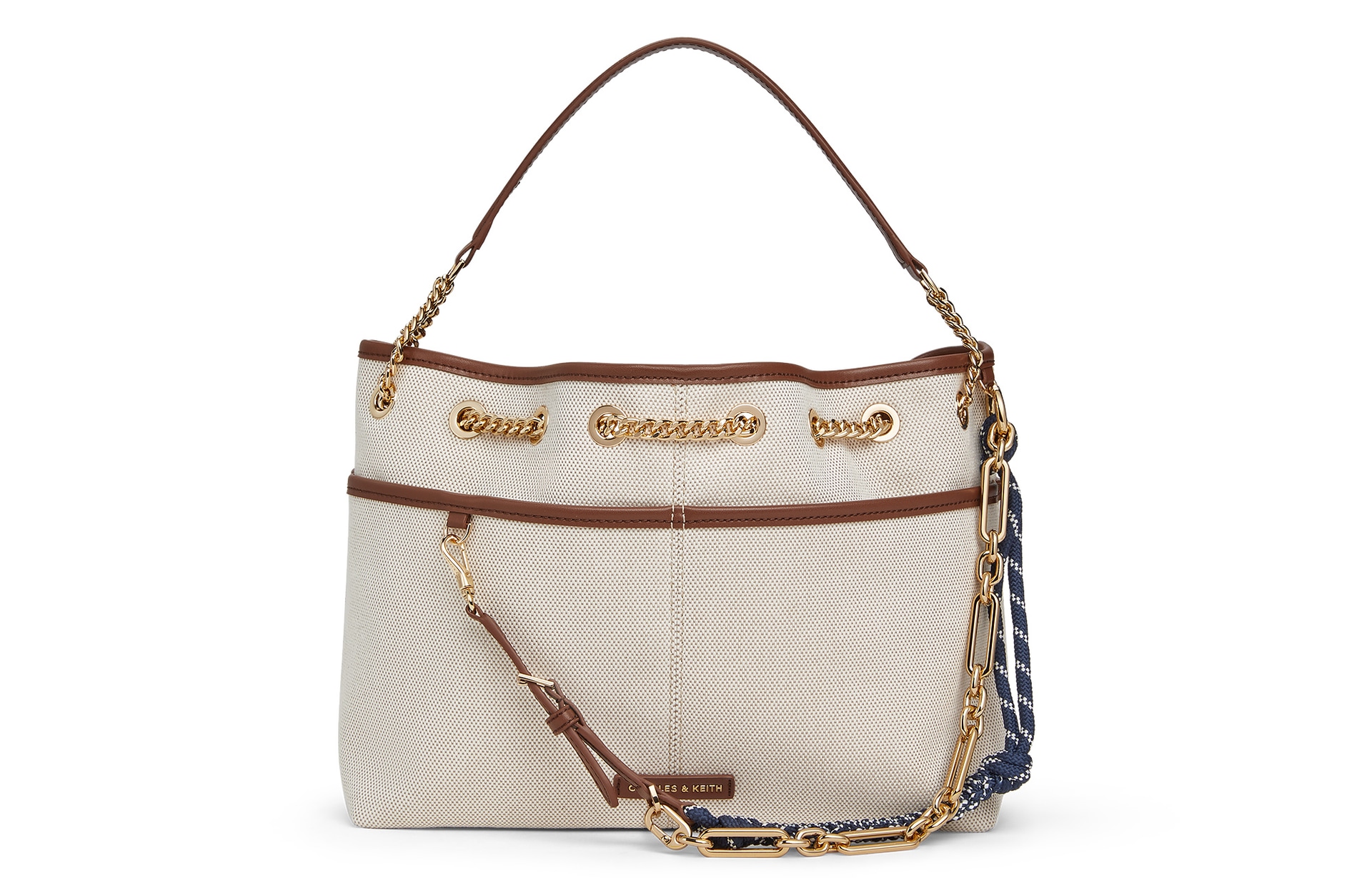 CHARLES&KEITH Charles & Keith Taupe Canvas