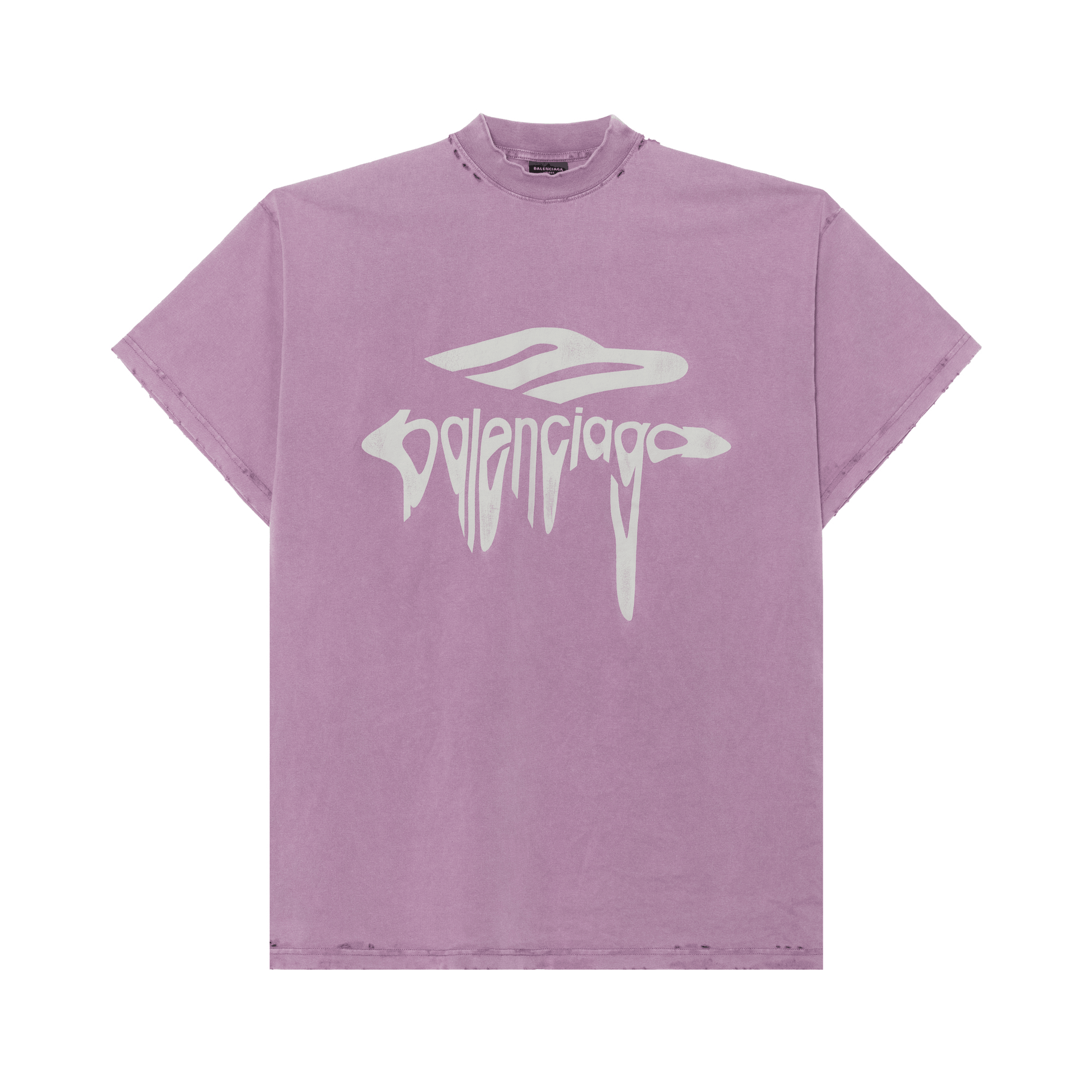 Balenciaga SS25 Logo T-Shirt Purple