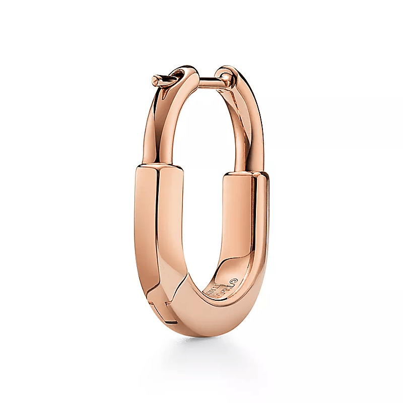 Tiffany & Co. Lock Rose Gold Earrings — фото 2