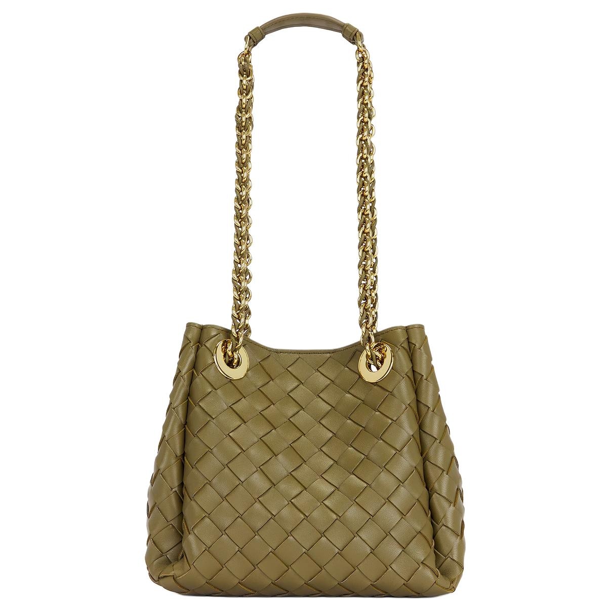 Bottega Veneta/葆蝶家 Bottega Veneta Parachute Shoulder Bag Green