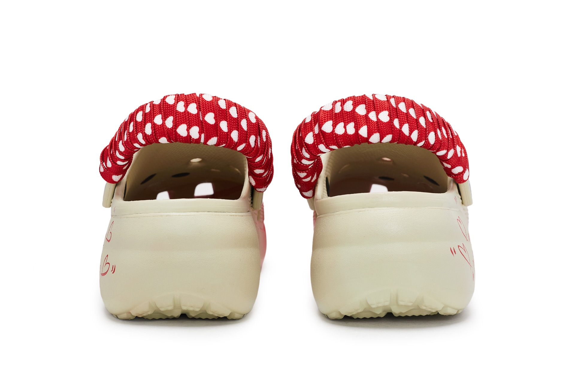 Crocs Classic Platform Clog Velvet Red Heart — фото 10