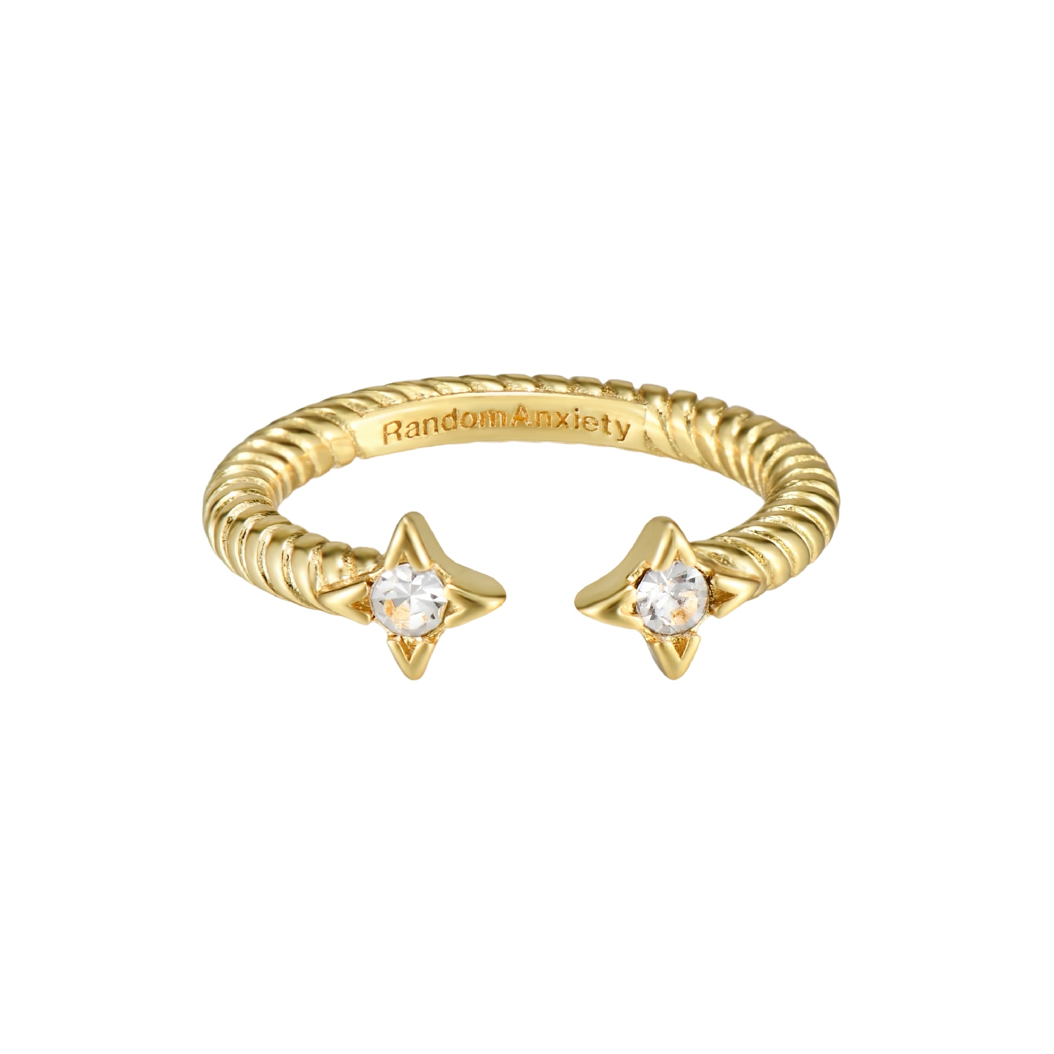 ANXIETY RANDOM AR Copper Plated Ring