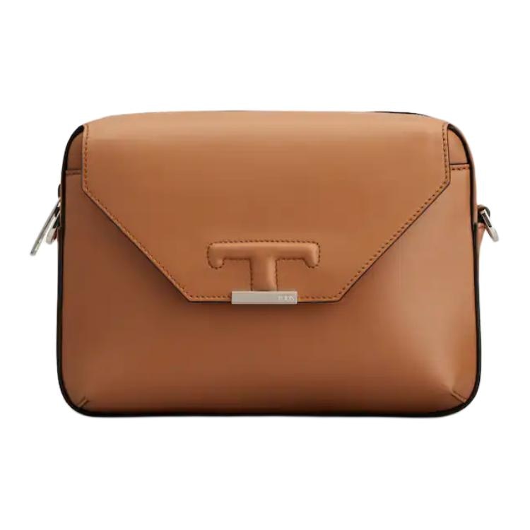 TOD'S/托德斯 TOD'S T Timeless Mini Crossbody Brown