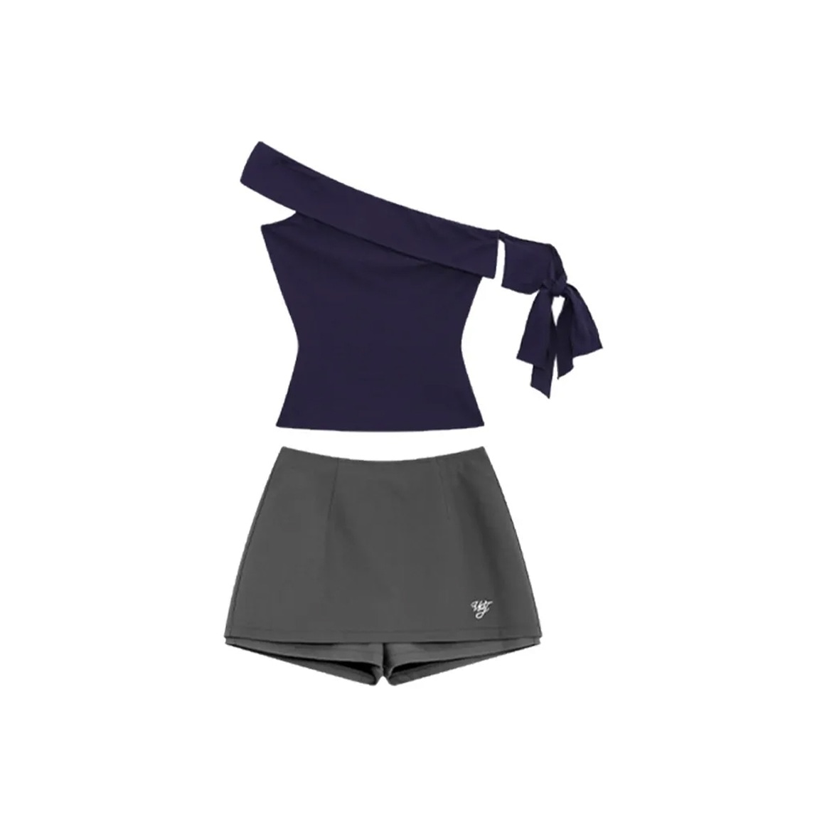 COSYISM Slim Fit Off-Shoulder Set