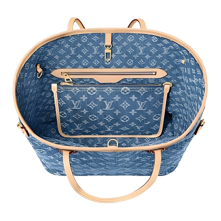 Louis Vuitton NEVERFULL MM Logo Monogram Tote — фото 3