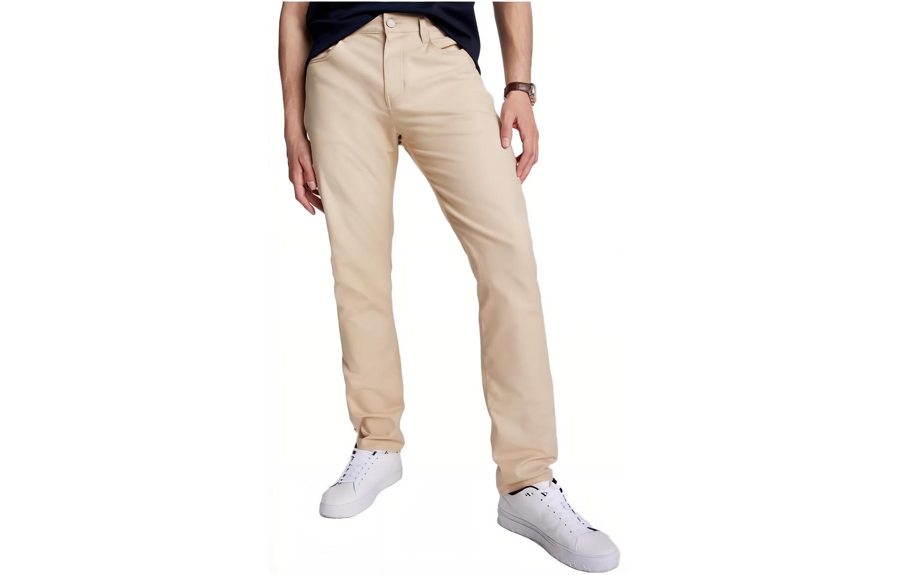 Tommy Hilfiger Straight Fit Twill Chino Pants Perfect Honey