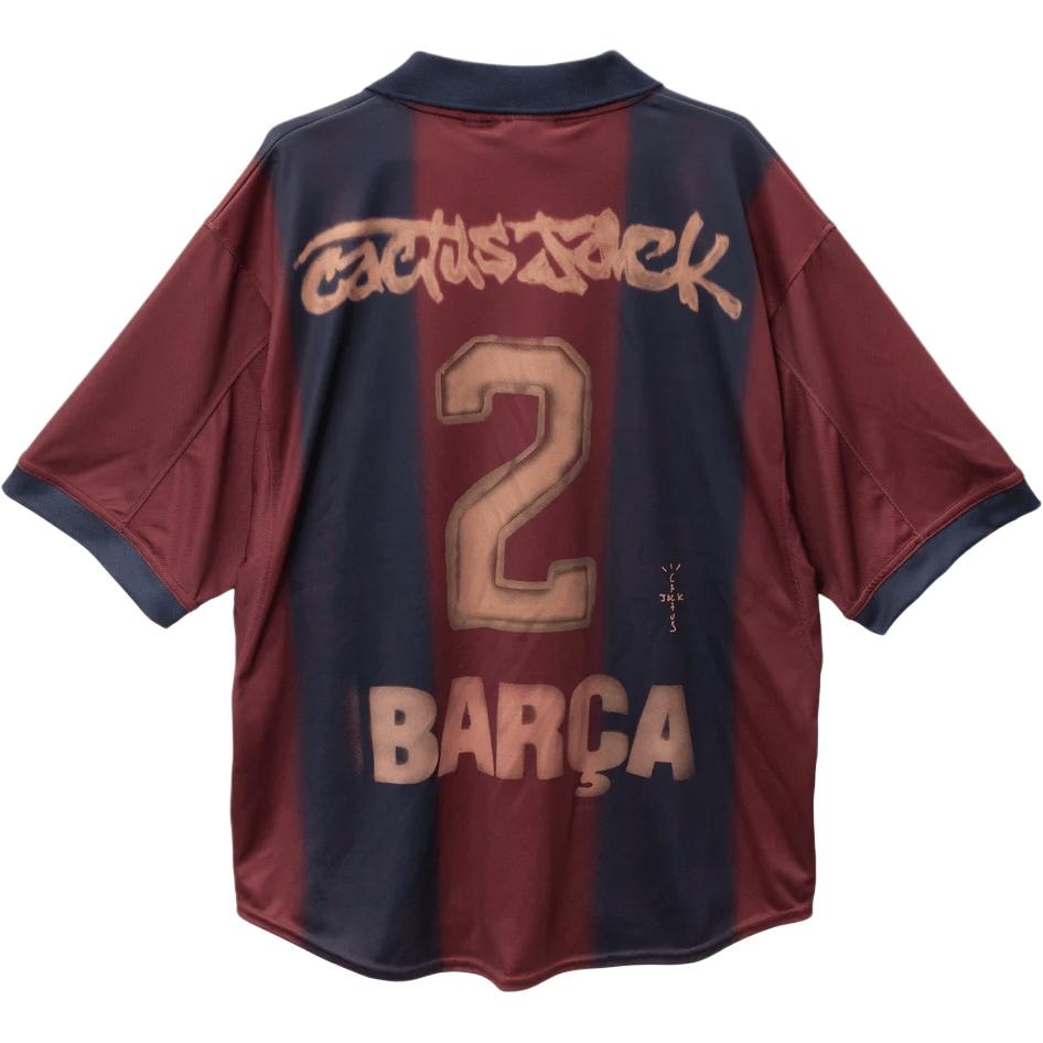 Travis Scott x FC Barcelona x Nike SS25 Retro Football Jersey