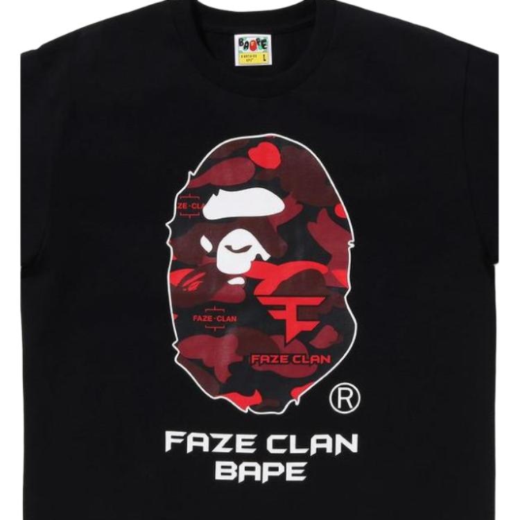 A BATHING APE BAPE x FaZe Clan SS23 Black Tee — фото 1