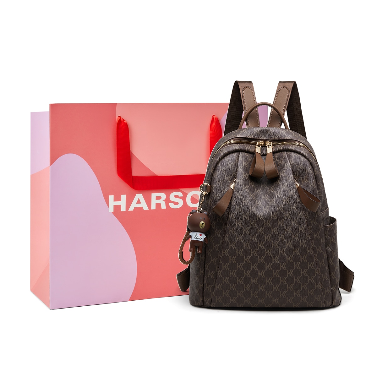 HARSON/哈森 HARSON Backpack Brown