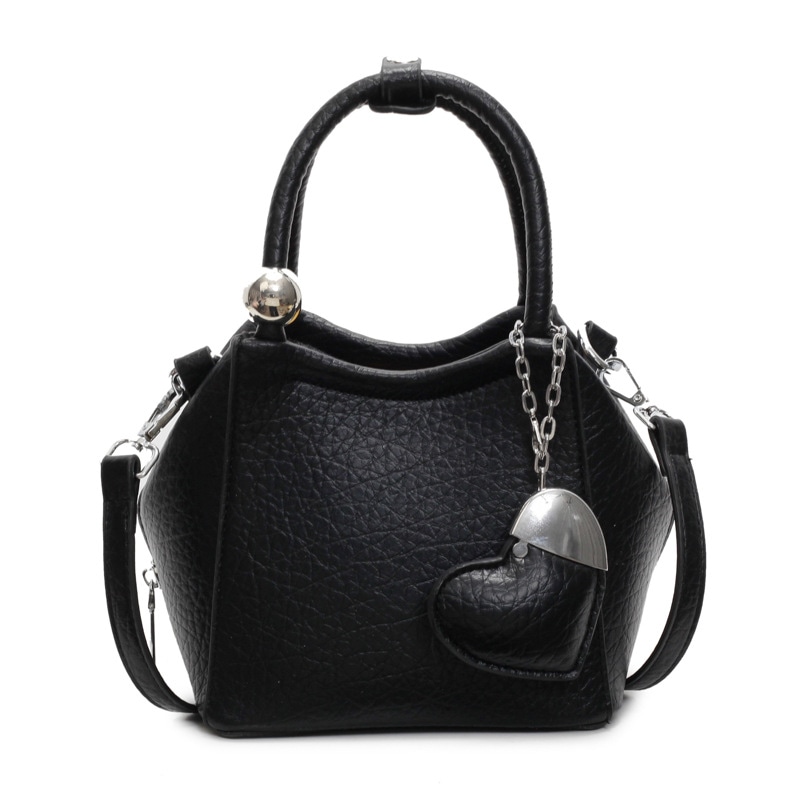NOMK Litchi Texture Shoulder Bag