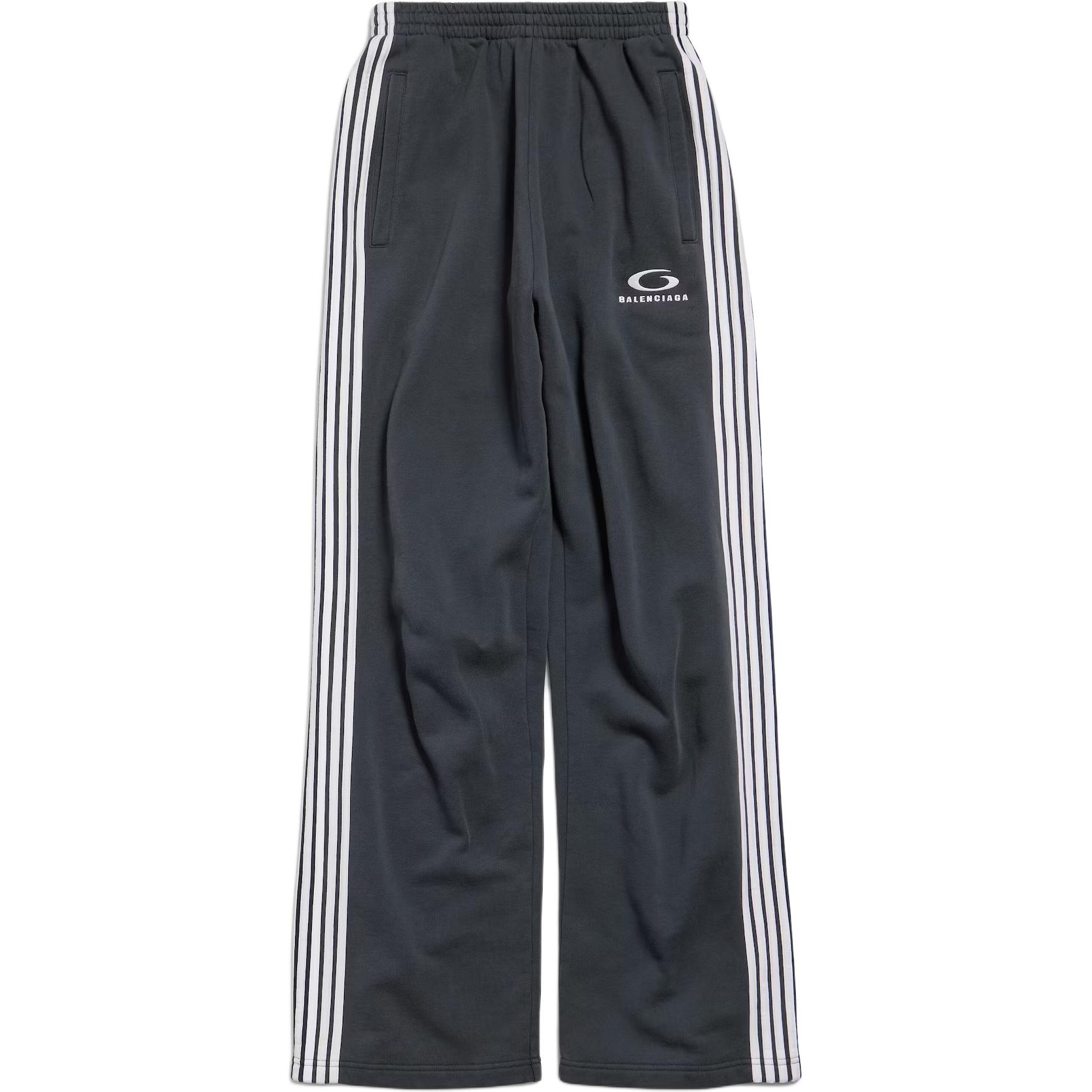 Balenciaga Straight Leg Knit Sweatpants Navy