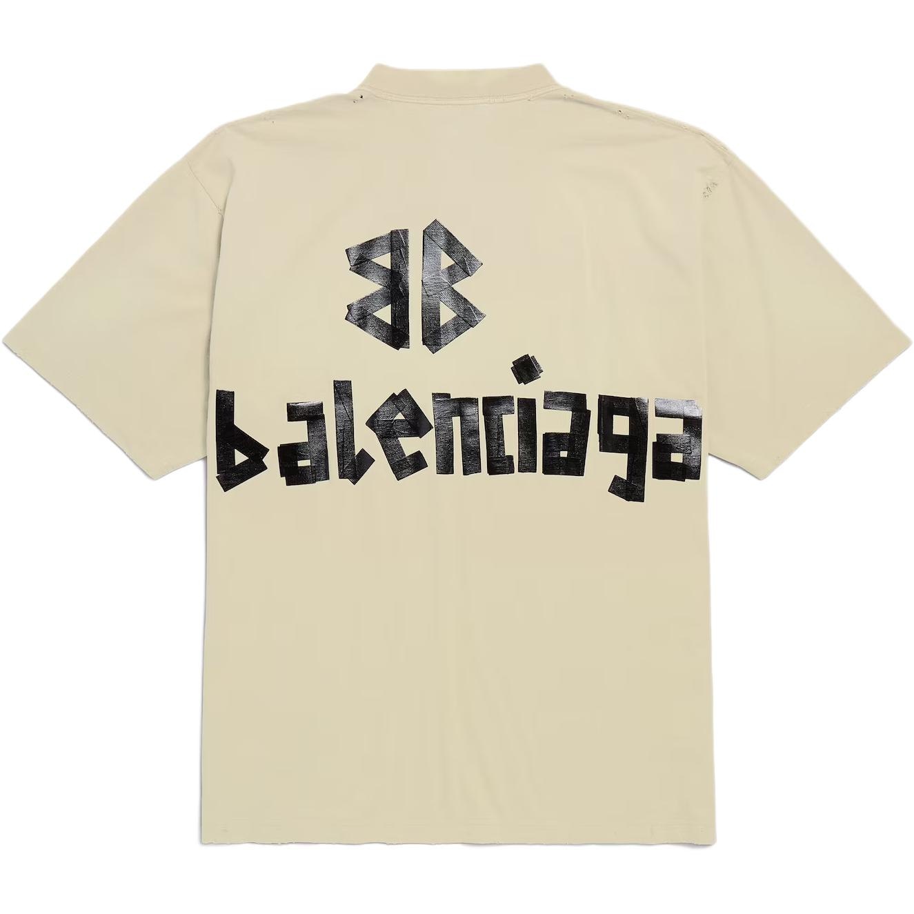 Balenciaga T-Shirt Beige — фото 10