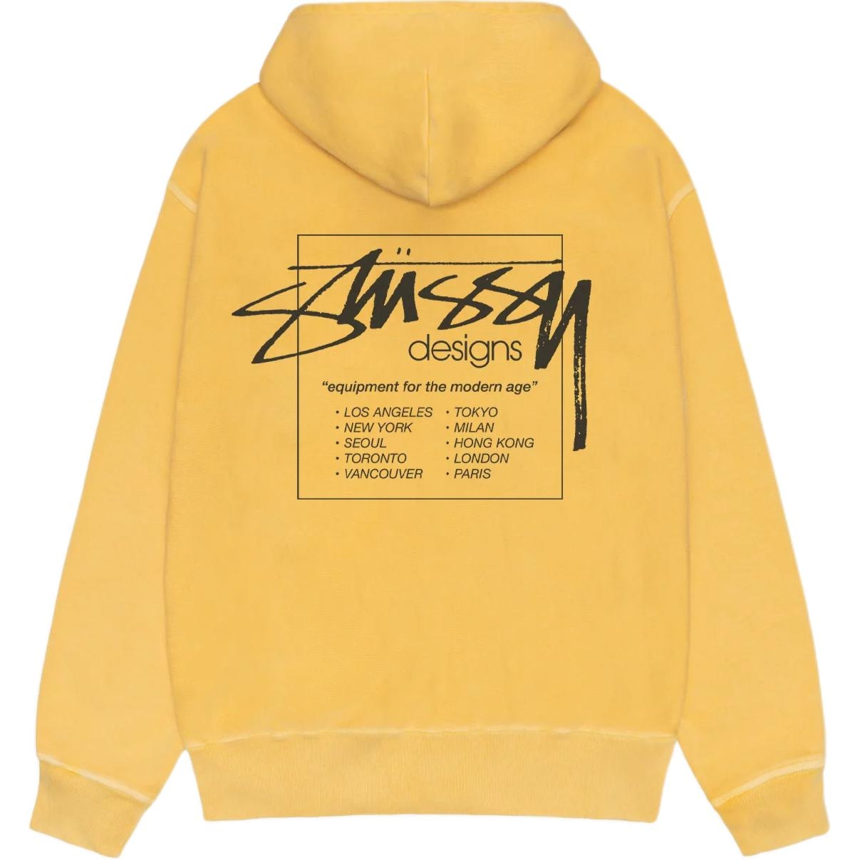 Stussy SS25 MODERN AGE HOODIE PIGMENT DYED logo