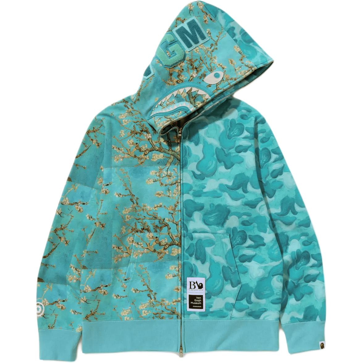 A BATHING APE BAPE x Van Gogh Museum Shark Hoodie