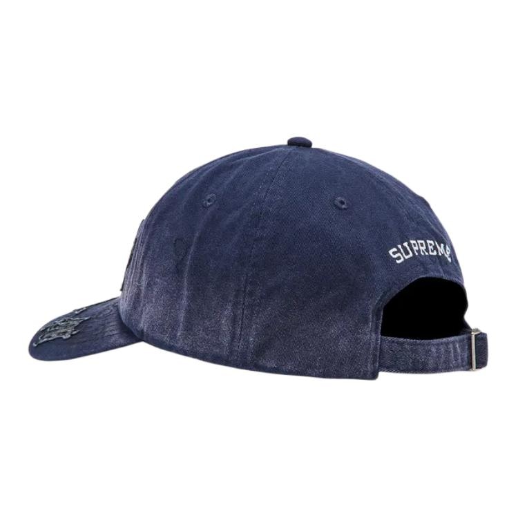 Supreme Navy Leather Cap — фото 2