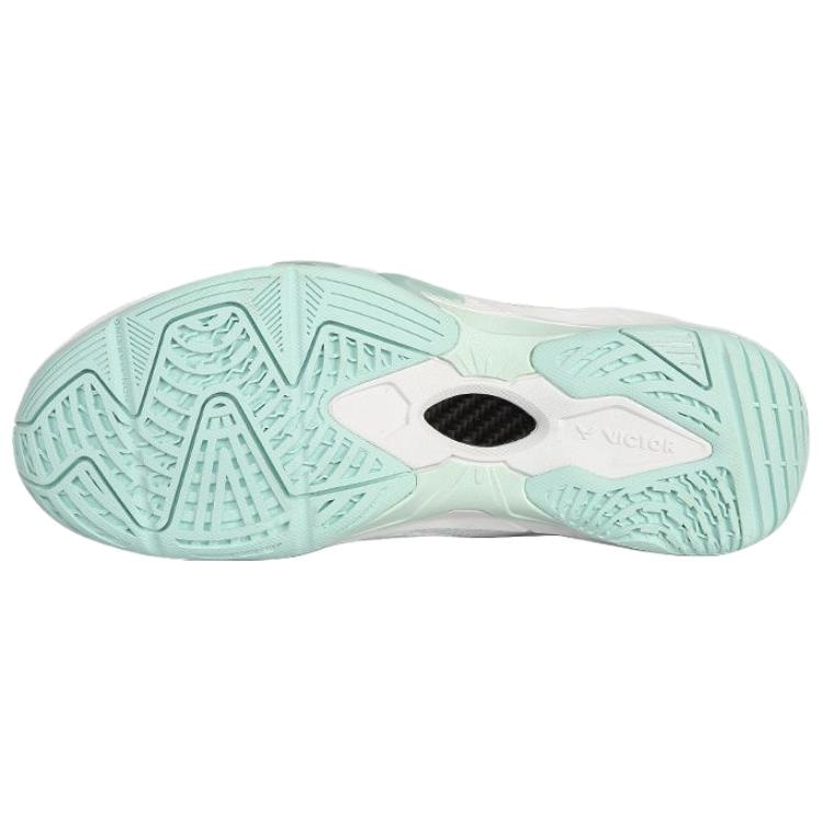 Victor Low-Cut Badminton Shoes White Green — фото 10