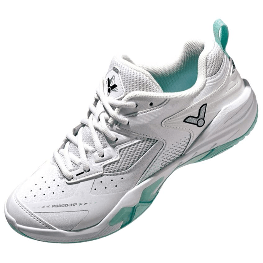 Victor Low-Cut Badminton Shoes White Green — фото 8