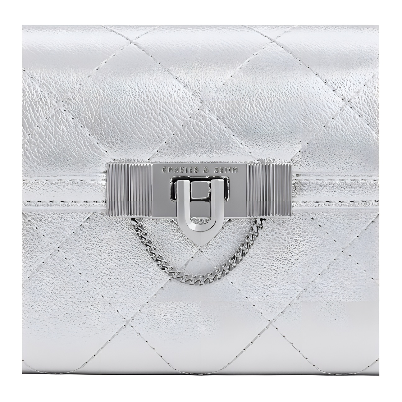 Charles&Keith Charles & Keith Quilted Chain Shoulder Bag — фото 4