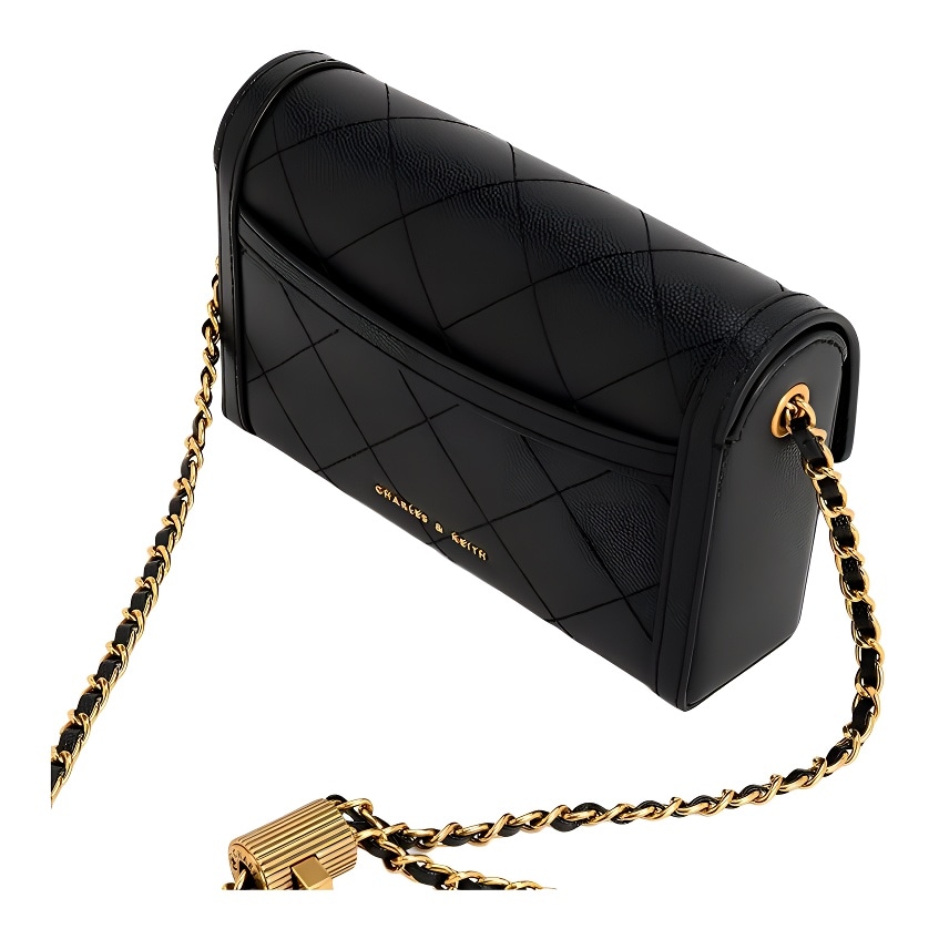 Charles&Keith Charles & Keith Quilted Chain Shoulder Bag — фото 5