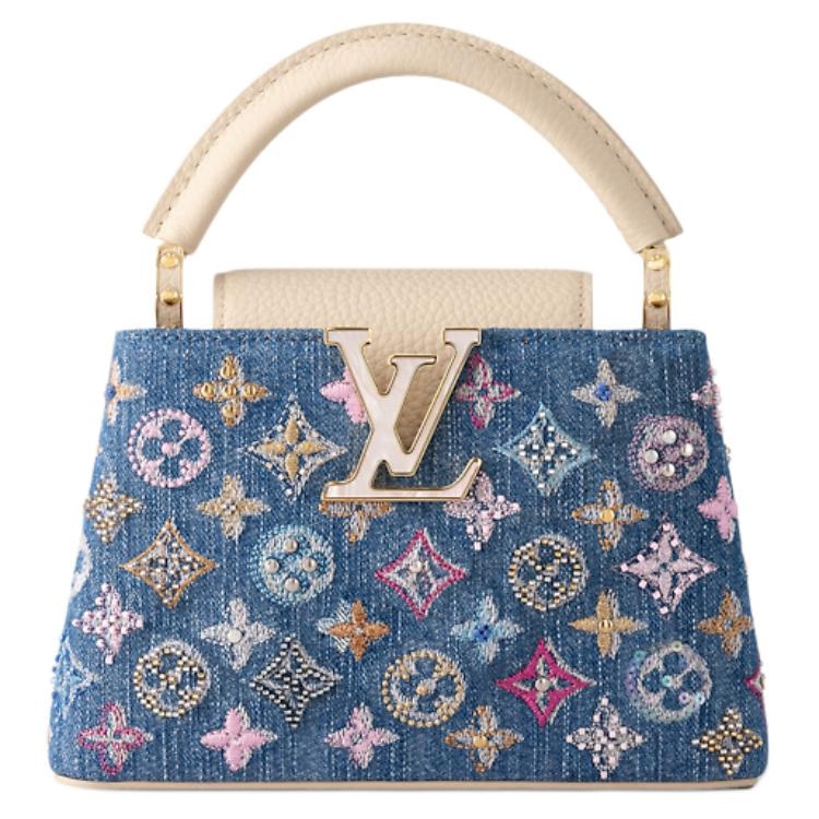 Louis Vuitton Capucines Monogram Denim — фото 4