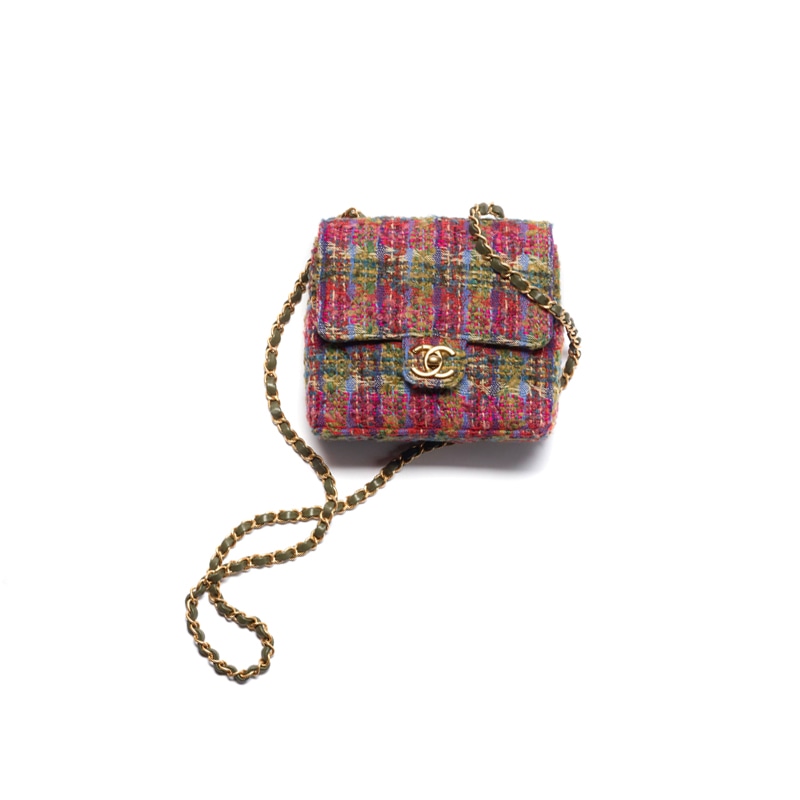 CHANEL 22K Camera Bag Pink Green