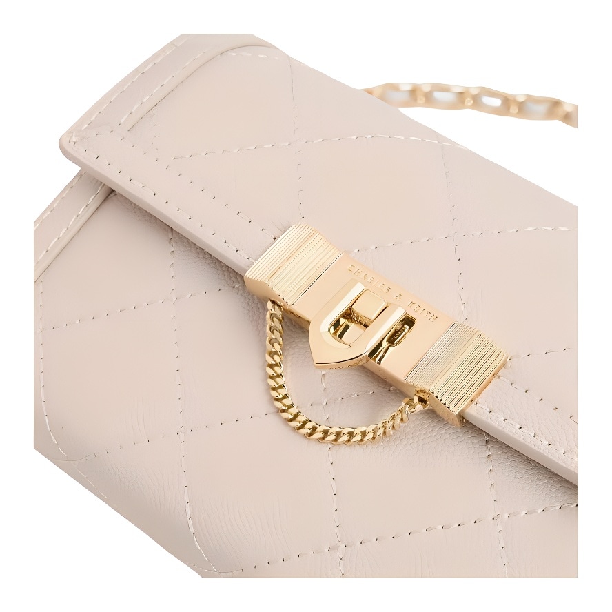 Charles&Keith Charles & Keith Quilted Chain Shoulder Bag — фото 6