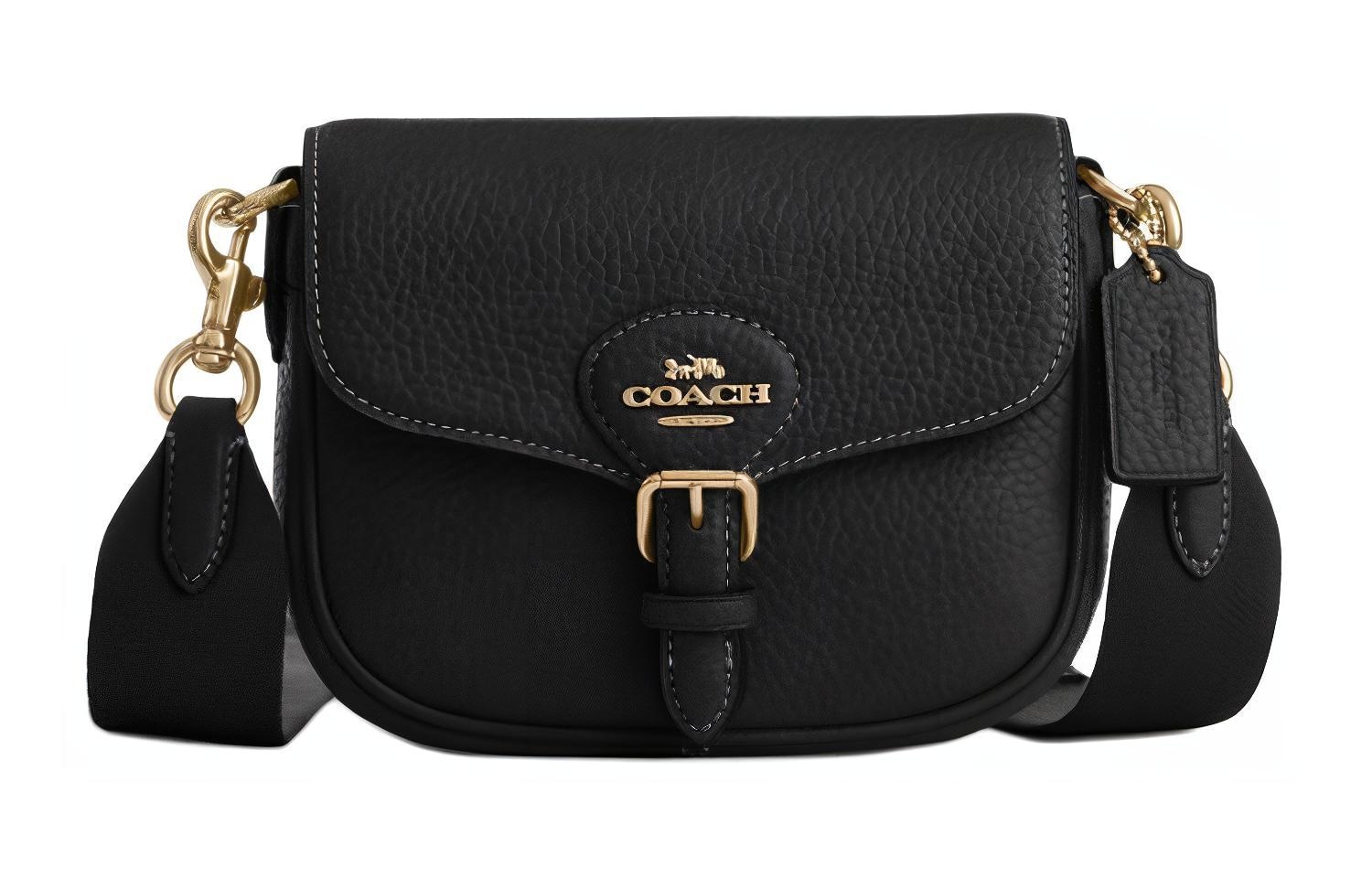COACH/蔻驰 COACH Amelia Small Saddle Bag Black