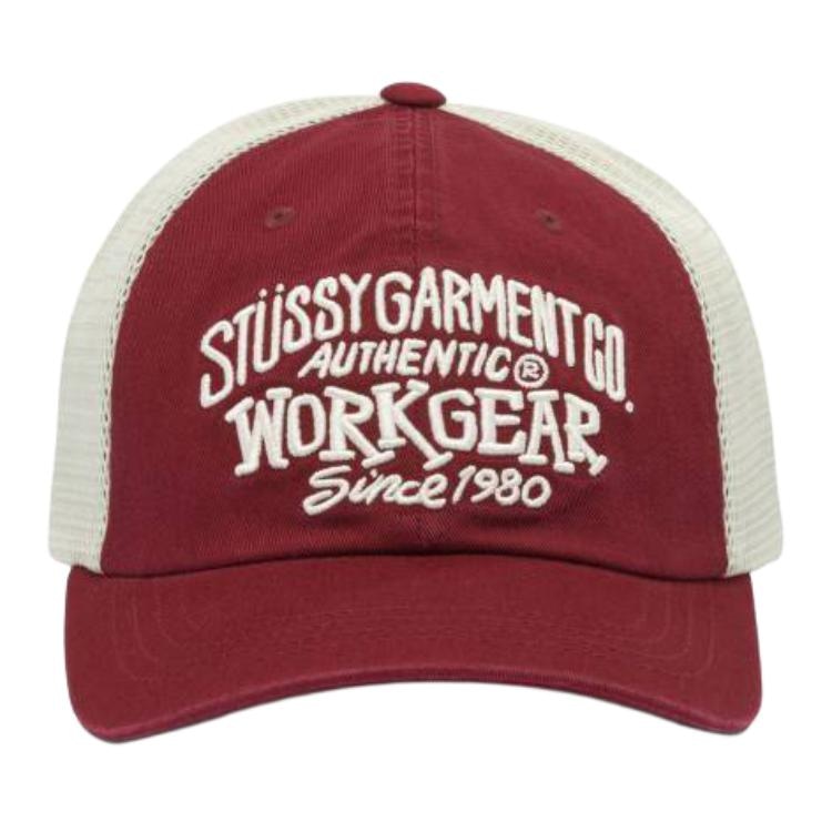 Stussy Embroidered Logo Cap Red