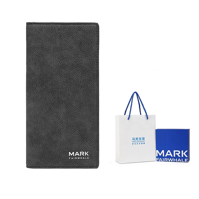 马克华菲/FAIRWHALE Fairwhale Business Long Leather Wallet Black