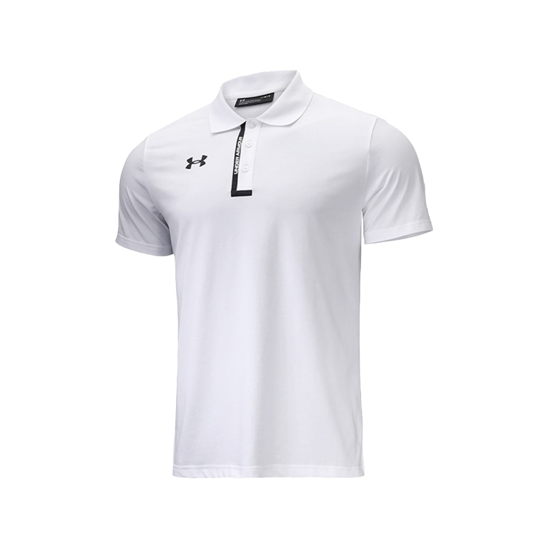 Under Armour Logo Print Polo Shirt White