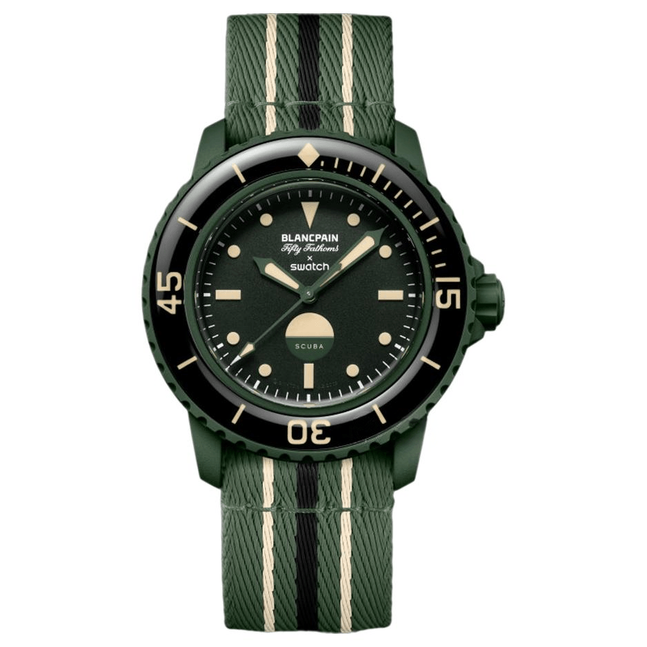 SWATCH/斯沃琪 Swatch x Blancpain Fifty Fathoms Plant Ceramic