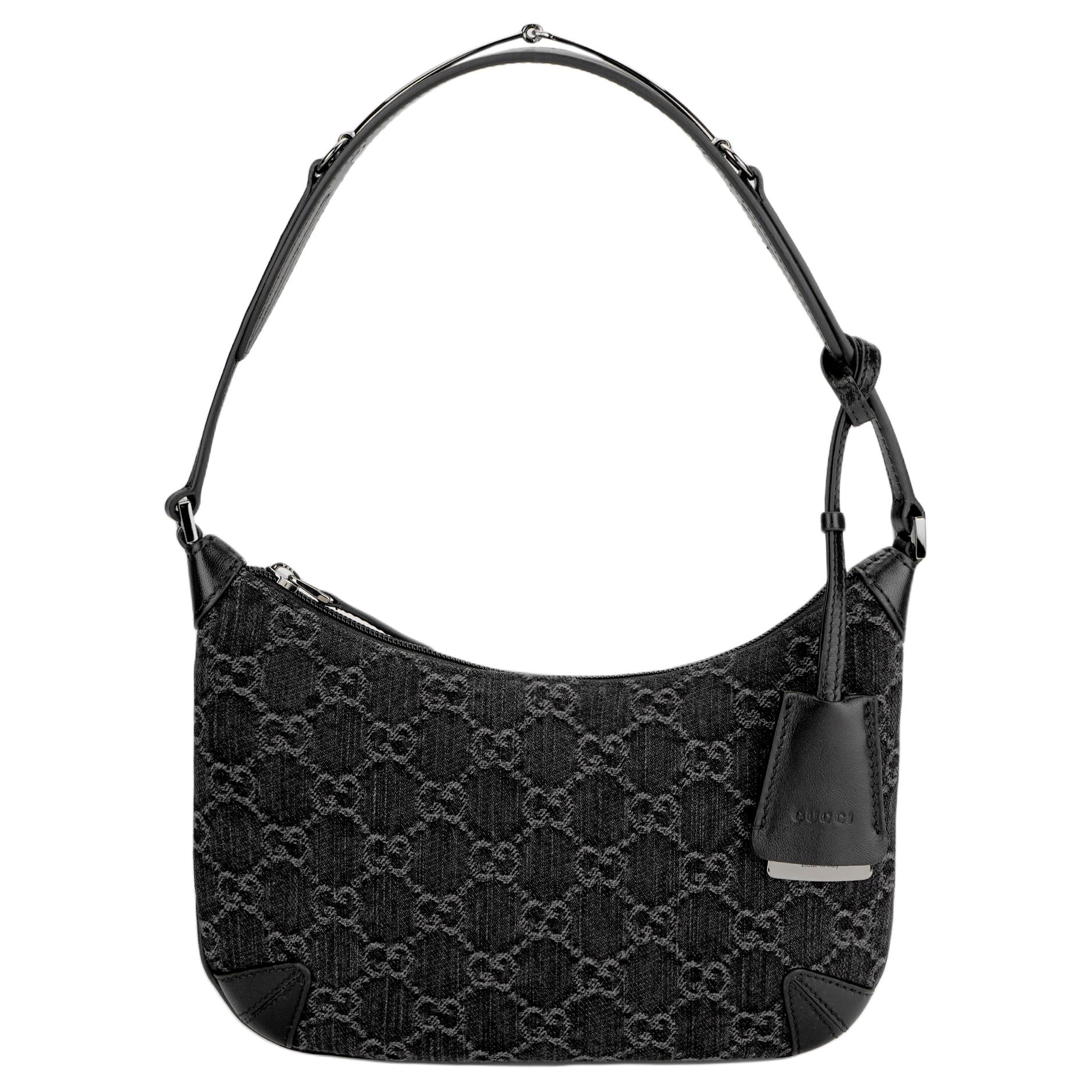 GUCCI/古驰 GUCCI Horsebit Slim Black Grey