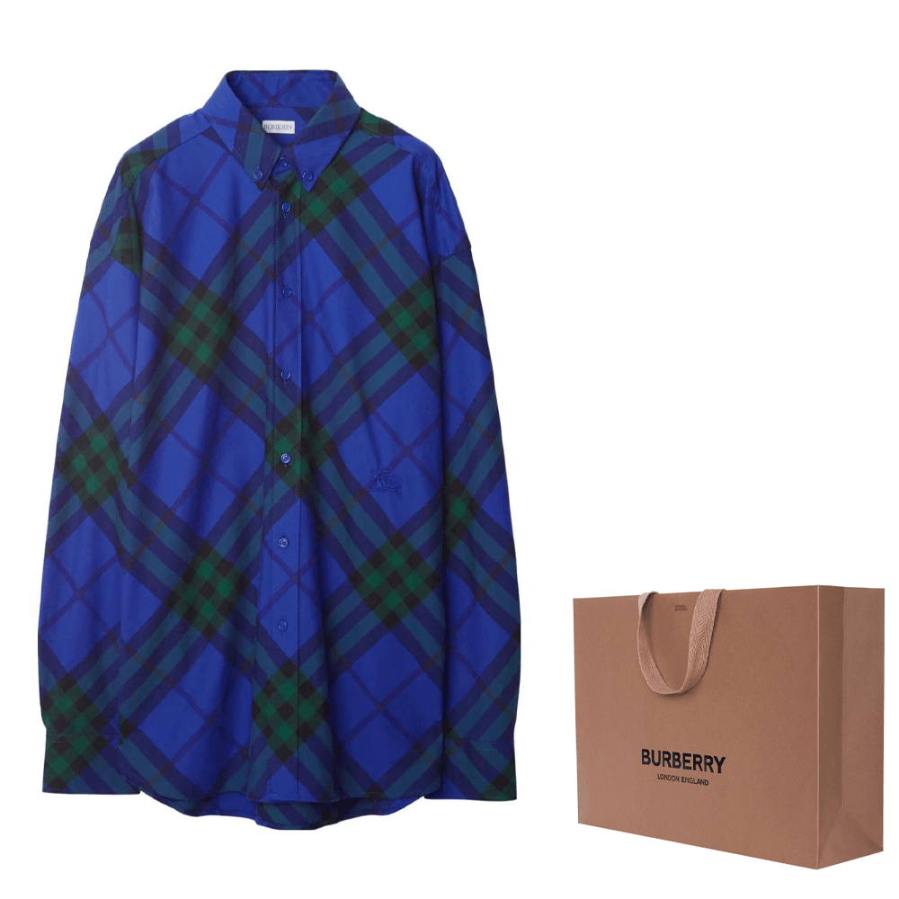 Burberry Check Long Sleeve Shirt — фото 11