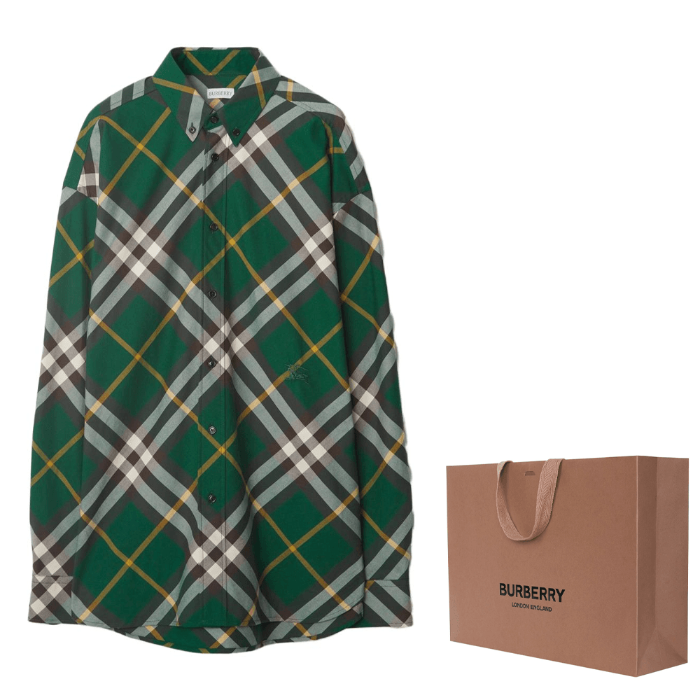 Burberry Check Long Sleeve Shirt — фото 8