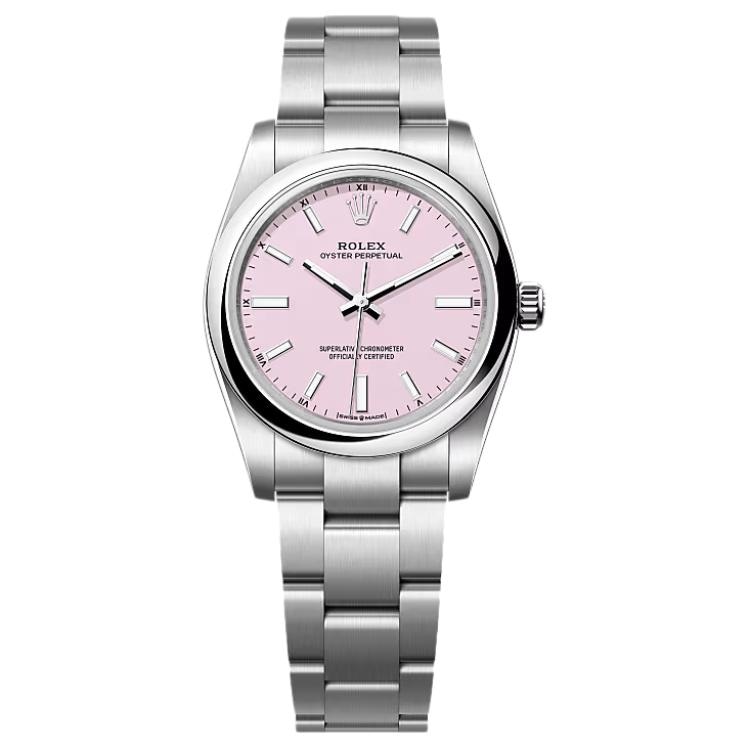 Часы Rolex Oyster Perpetual 34mm Pink Dial