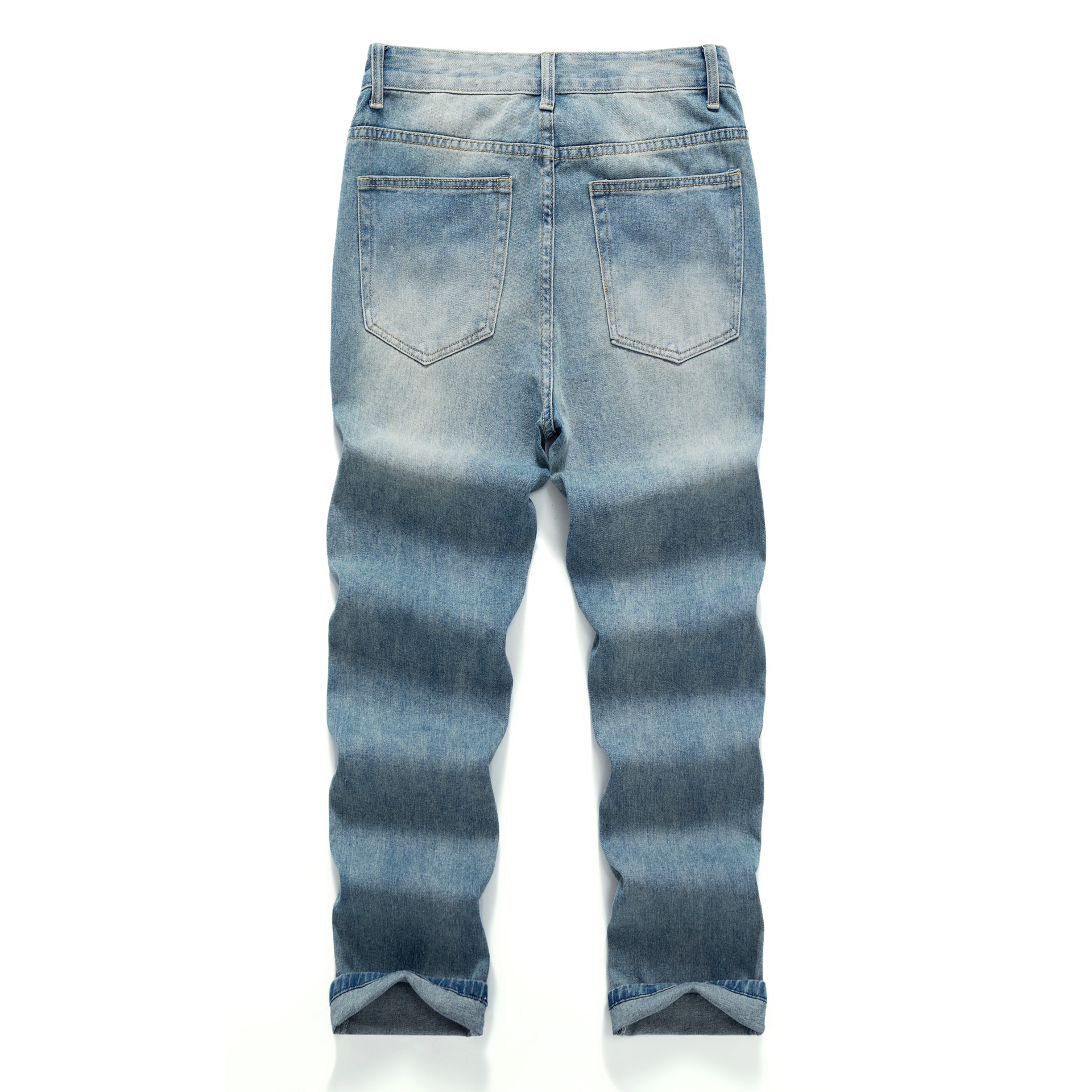 Chuan Qi Bao Luo Retro Loose Ice Silk Jeans — фото 1
