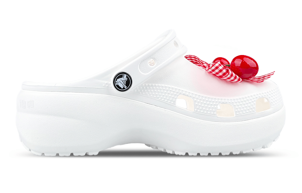 Crocs Classic Clog White Red — фото 8
