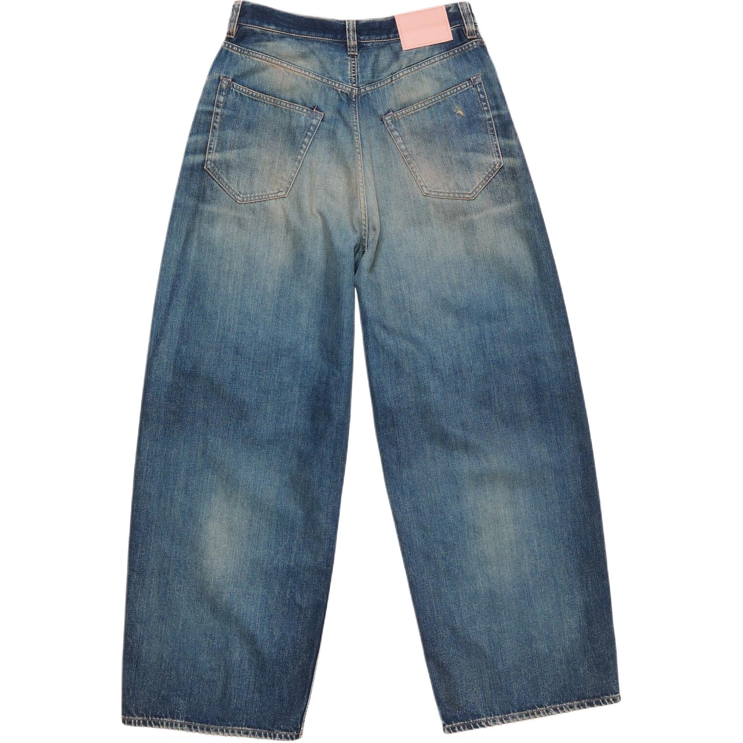 Acne Studios SS25 Vintage Washed Wide Jeans — фото 1
