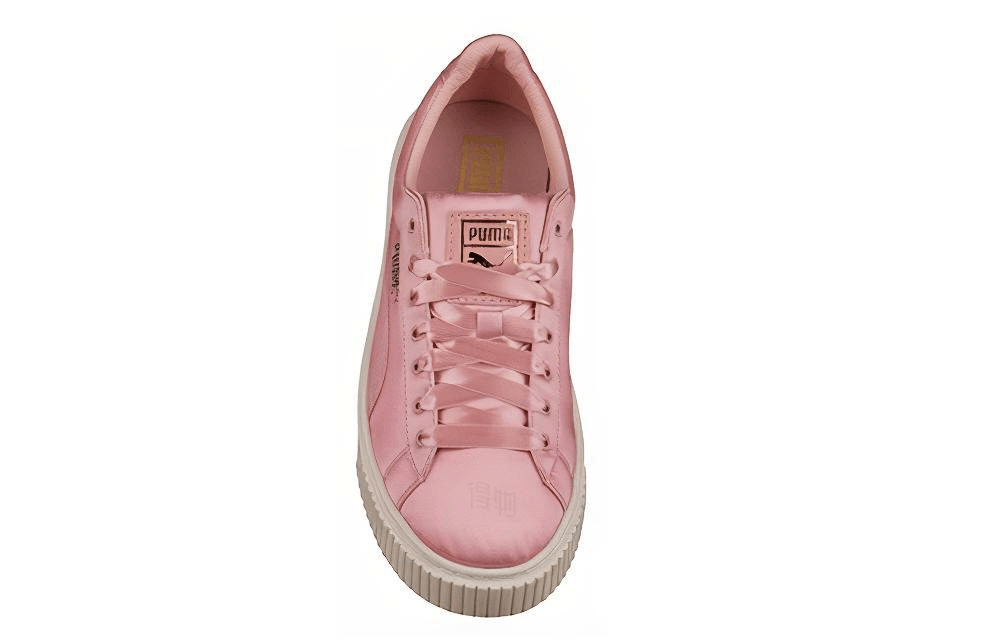 Puma Basket Platform Satin Creepers Pink — фото 6