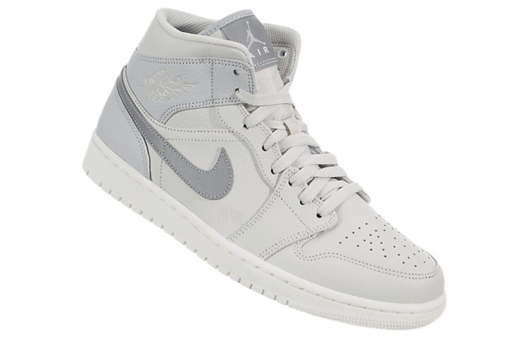 Jordan Air Jordan 1 Mid White Grey — фото 6