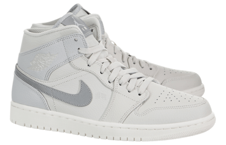 Jordan Air Jordan 1 Mid White Grey — фото 7