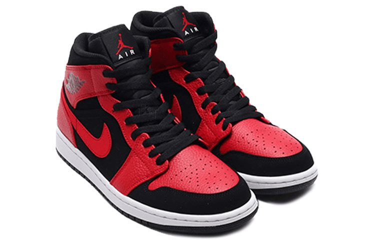 Jordan Air Jordan 1 Mid Black Red — фото 5